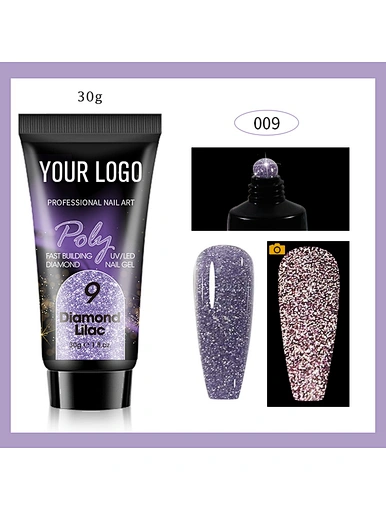 glitter color gel